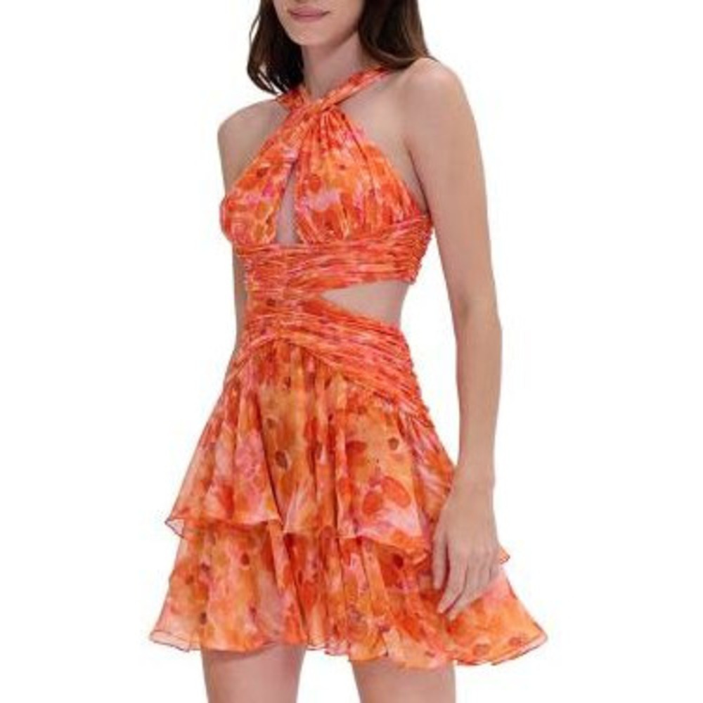 PatBO Myosotis Halter Neck Mini Dress
